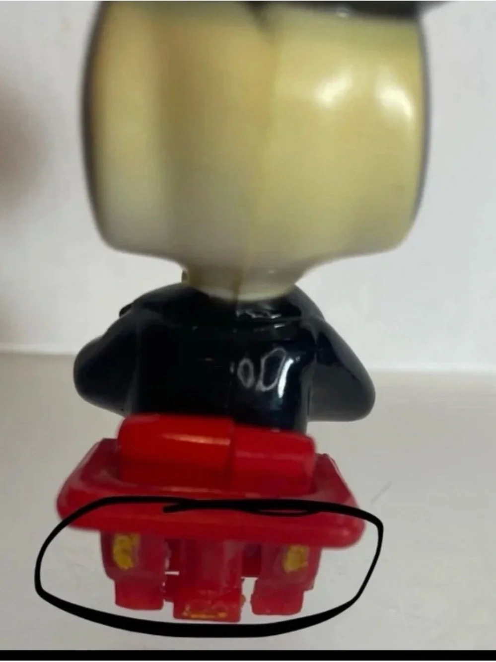 Vintage Snoopy Plastic Figure From 1950s Hong Kong Car PLEASE READ Snoopy Only